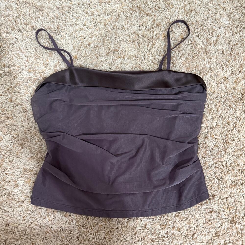 Victoria's Secret Ruffle/ Satin Top